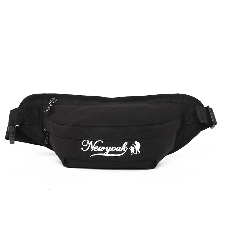 Black Waist pack Поясная сумка для мужчин и женщин поясная сумка Оксфорд поясная сумка нагрудные сумки уличный стиль хип-хоп сумка формы «банан» многофункциональный бум пакет - Цвет: Black Waist pack
