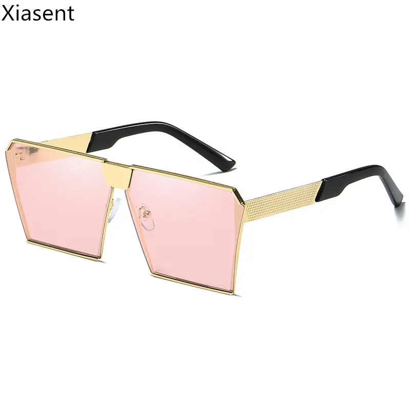 Xiasent Brand design colorful new sunglasses ladies fashion glasses square trend big box UV400 | Аксессуары для одежды