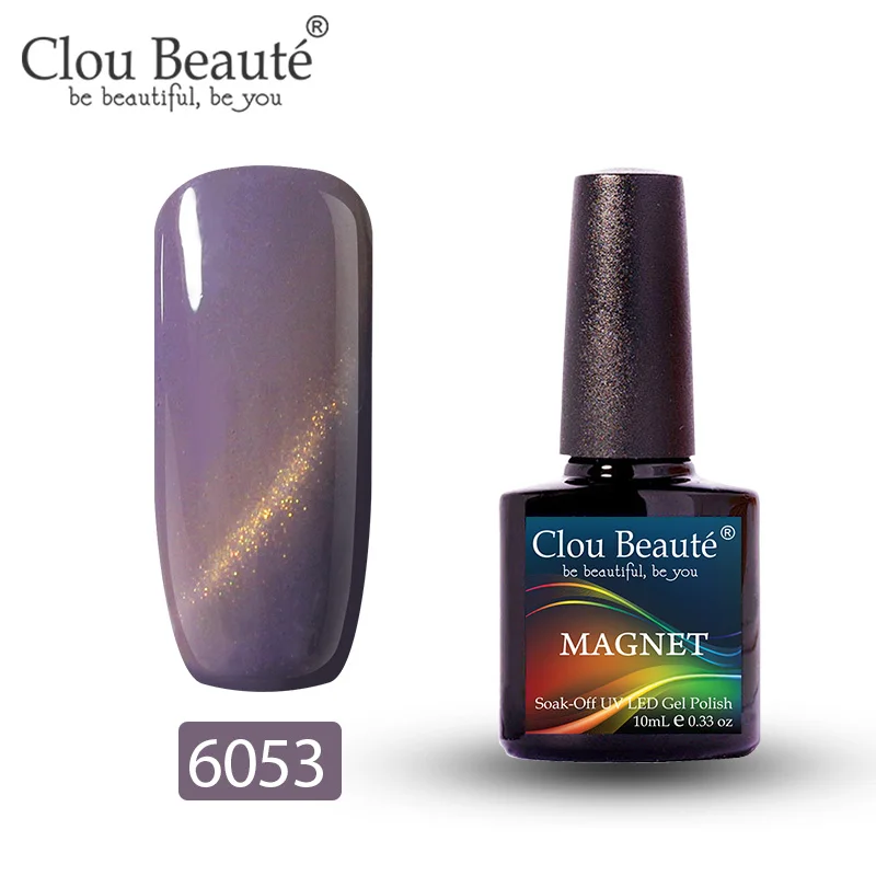 6053 Clou Beaute Гель-лак для кошачьих глаз 46 цветов маникюрный Декор гель лак для ногтей отмачиваемый лак для ногтей 10 мл Полупостоянный лак для ногтей - Цвет: 6053