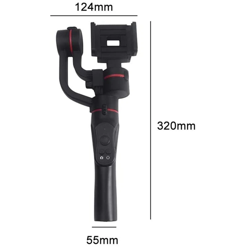 H2 3 осевое переносное карданное зарядка через USB с функцией видеозаписи