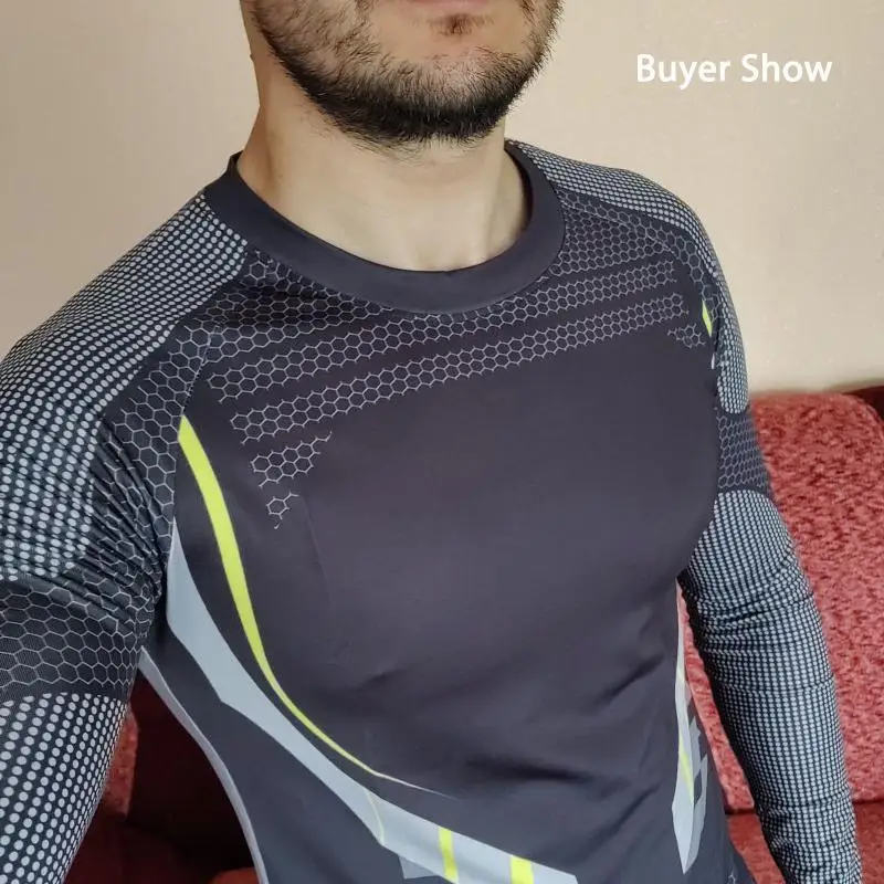 AYJK7 компрессионная майка с длинным рукавом мужские быстросохнущие спортивные