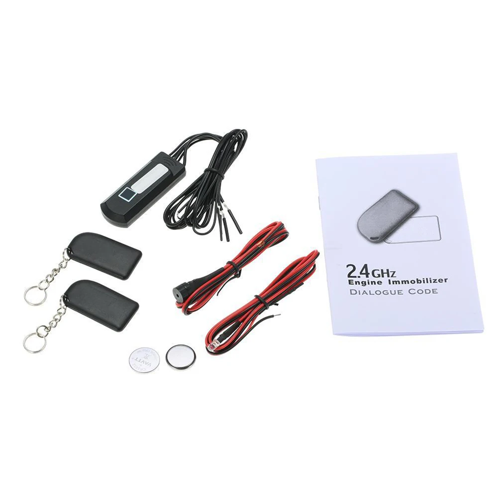 Универсальный 2 4 ГГц автосигнализации иммобилайзер цепи отрезать анти кражи