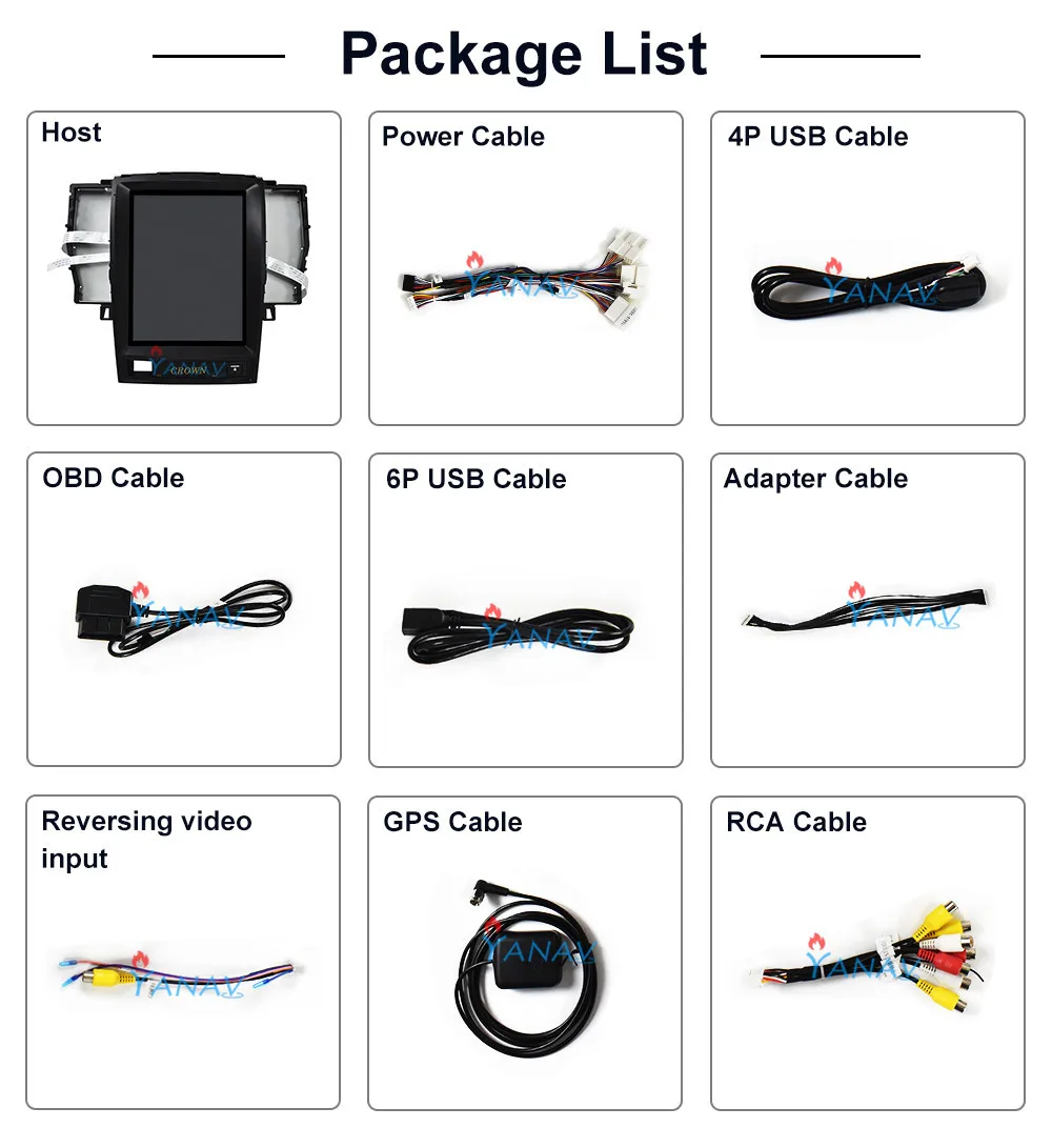 

Car stereo GPS navigator For-TOYOTA CROWN twelfth 12th Car radio DVD player Android Vertical screen car multimedia system player