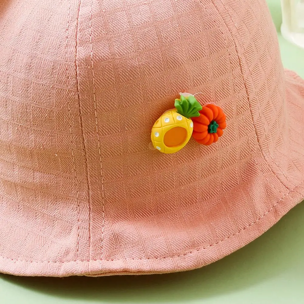 

Sun Hat Heart Shape Design Sun Protection Breathable Infant Fisherman Hat for Daily Life