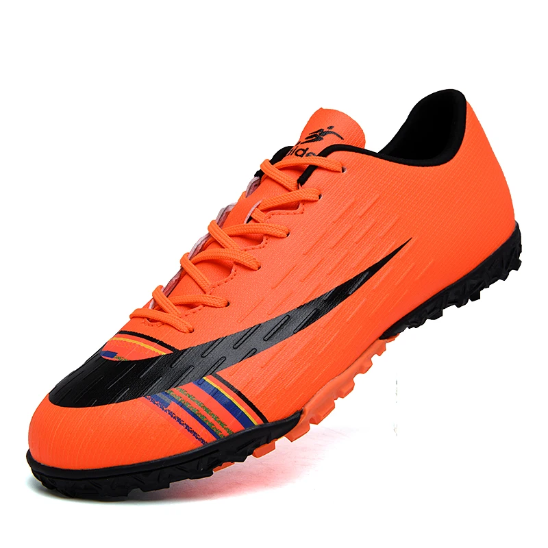 

Новинка, Мужская футбольная обувь, взрослые, дети, TF, футбольные бутсы, Шипованная трава, тренировочная спортивная обувь, кроссовки, большие ...