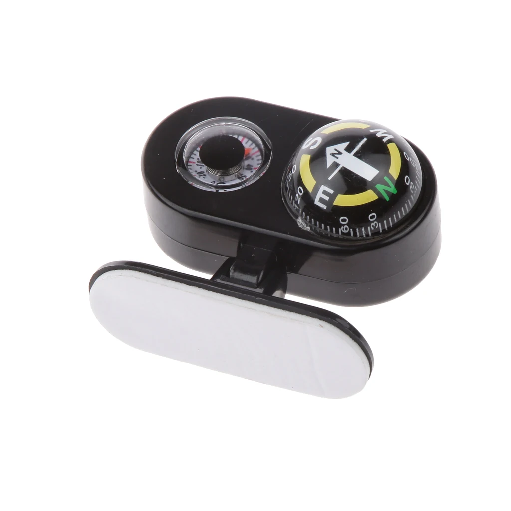 Outdoor Removable 2 In 1 Car Compass Thermometer Caravan Truck Navigation |