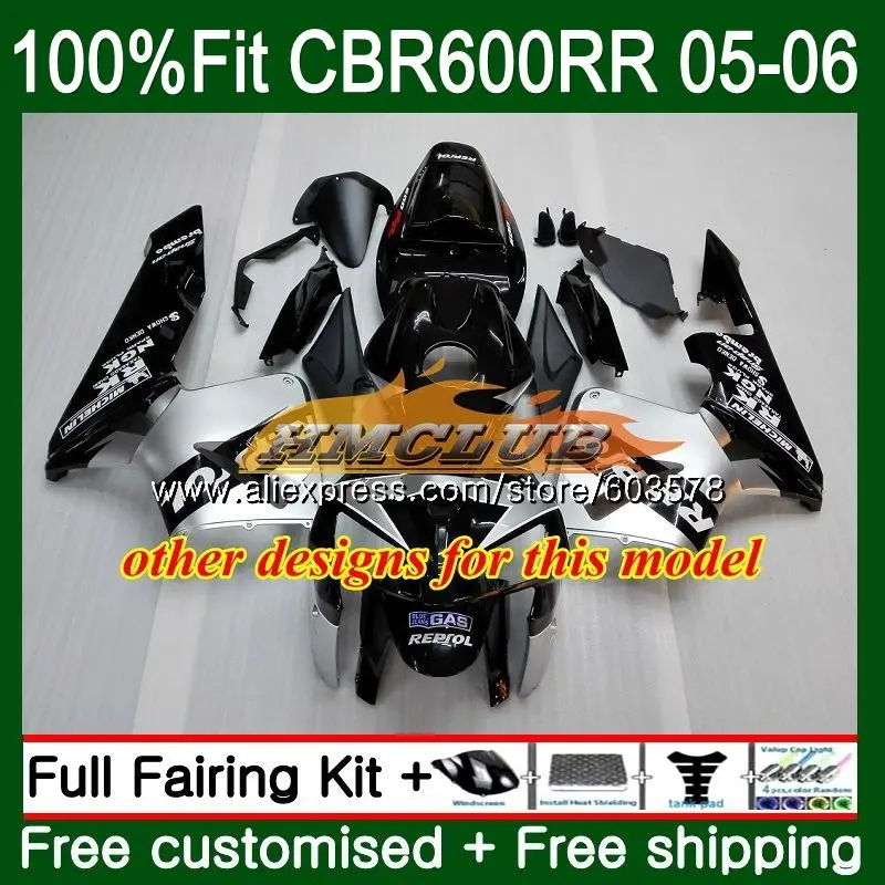 Литые изделия для Honda CBR 600RR CBR600 RR 600F5 белого и черного цвета 73CL. 19 CBR600RR F5 05 06 CBR600F5 600