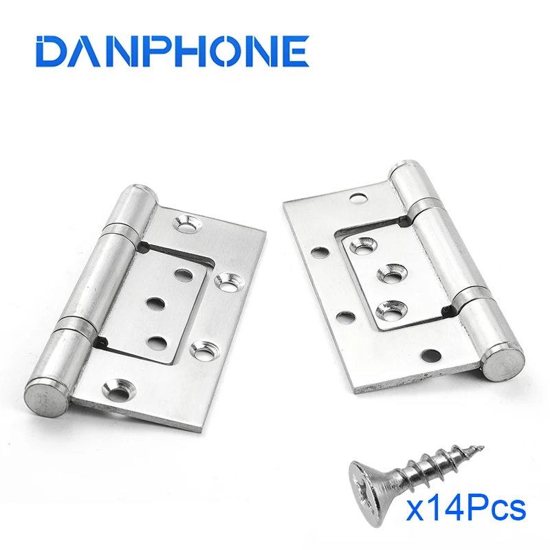 Дверные петли DANPHONE 4 дюйма фурнитура из нержавеющей стали для кухни туалета