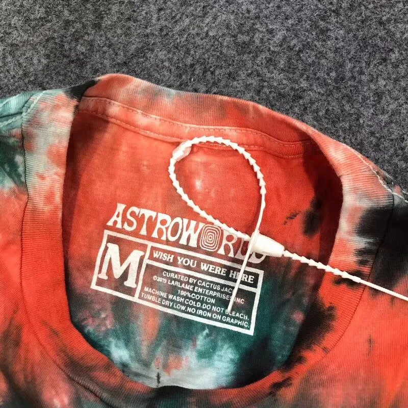 

Travis Scott Lollapalooza EUROPE tour Tie Die Astroworld Tee Men Women Summer Style 2019 TRAVIS SCOTT t-shirts