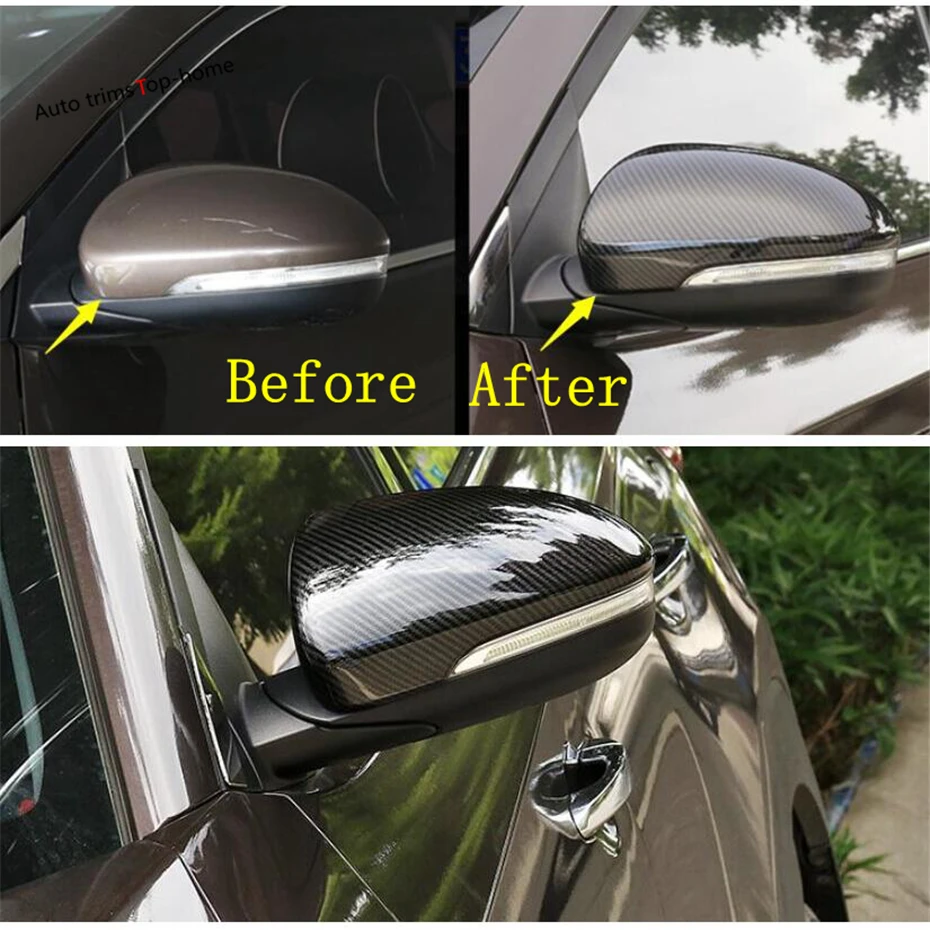 Yimaautotrims Боковая дверь Зеркала Накладка заднего вида 2 шт. подходит для Hyundai Tucson 2016