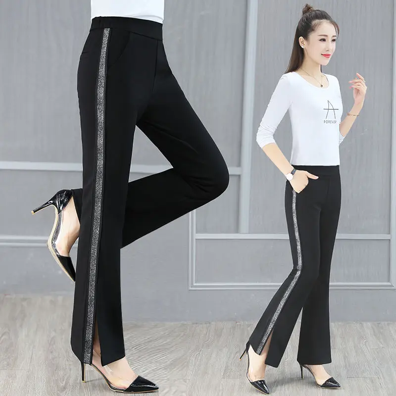 Брюки женские прямые с завышенной талией демисезонные 2020 | Женская одежда