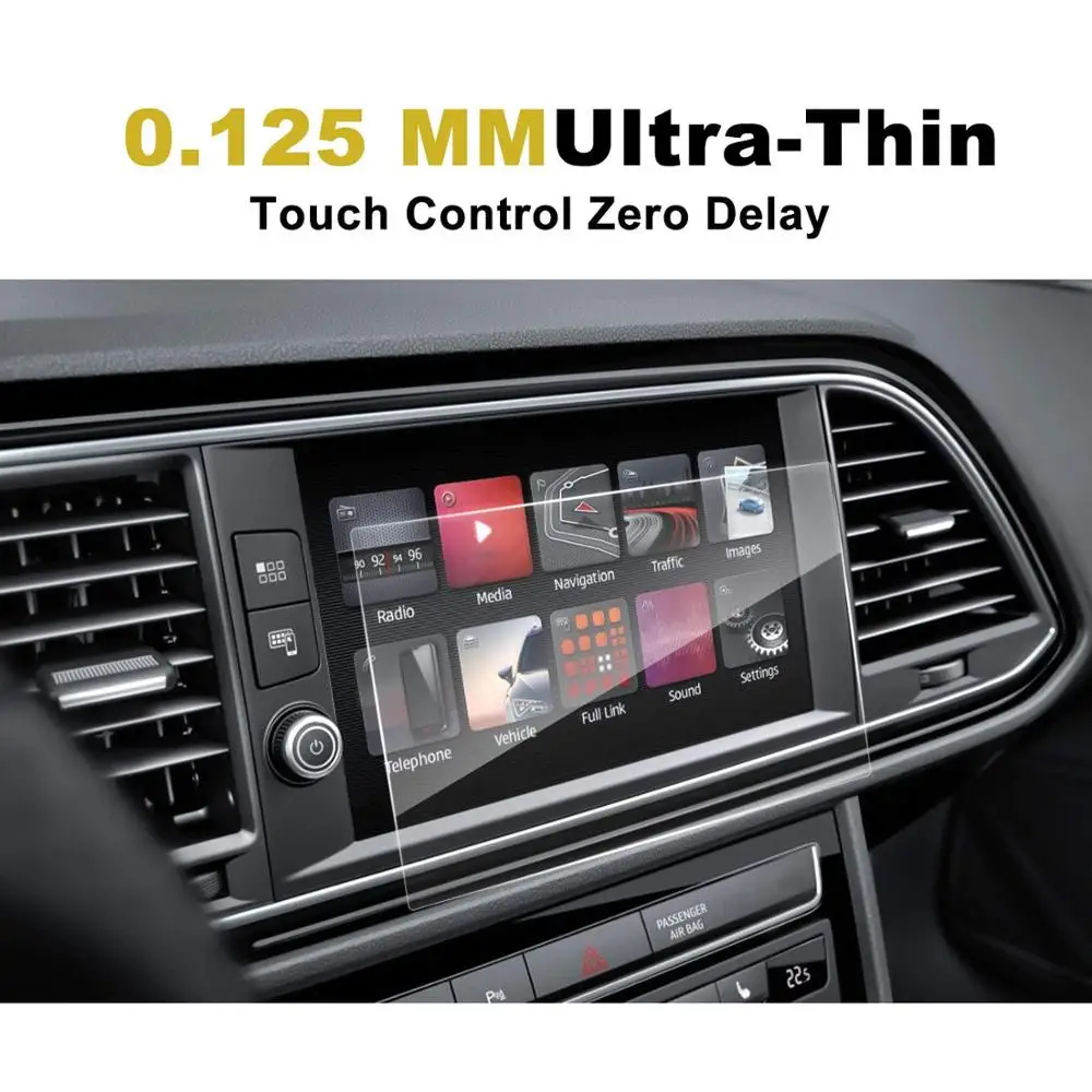 RUIYA 2 шт. ПЭТ-экран протектор для Seat Leon ST SC 5F/Leon 5dr Cupra 300 Full Link 8 дюймов Автомобильный навигатор сенсорный центр didsplay