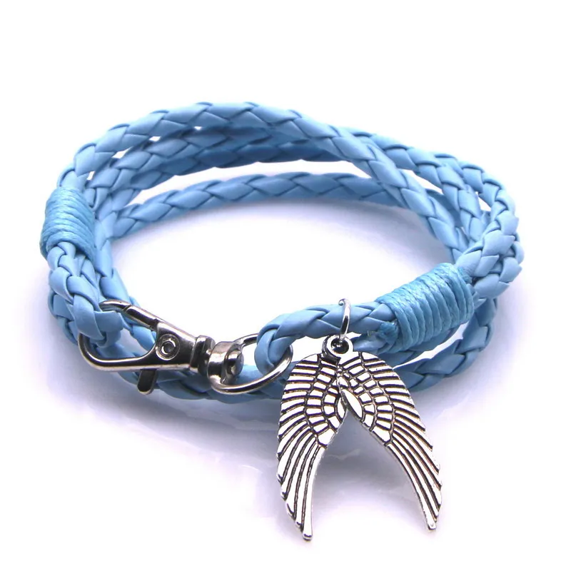 26 цветов лидер продаж модный Многослойный кожаный браслет! Очаровательные