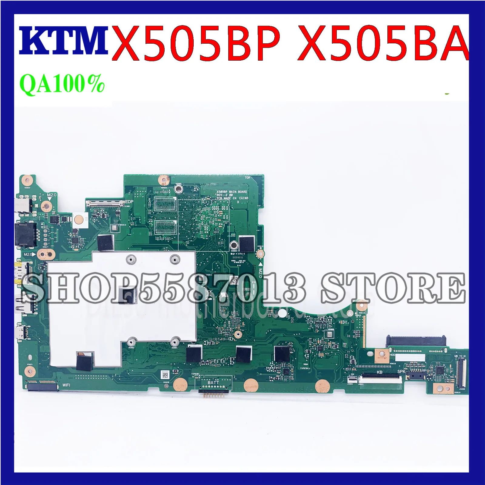 

KEFU X505BA mainboard For ASUS X505BP X505B Laptop Motherboard A9-9420P CPU onboard RAM Test 100% original work