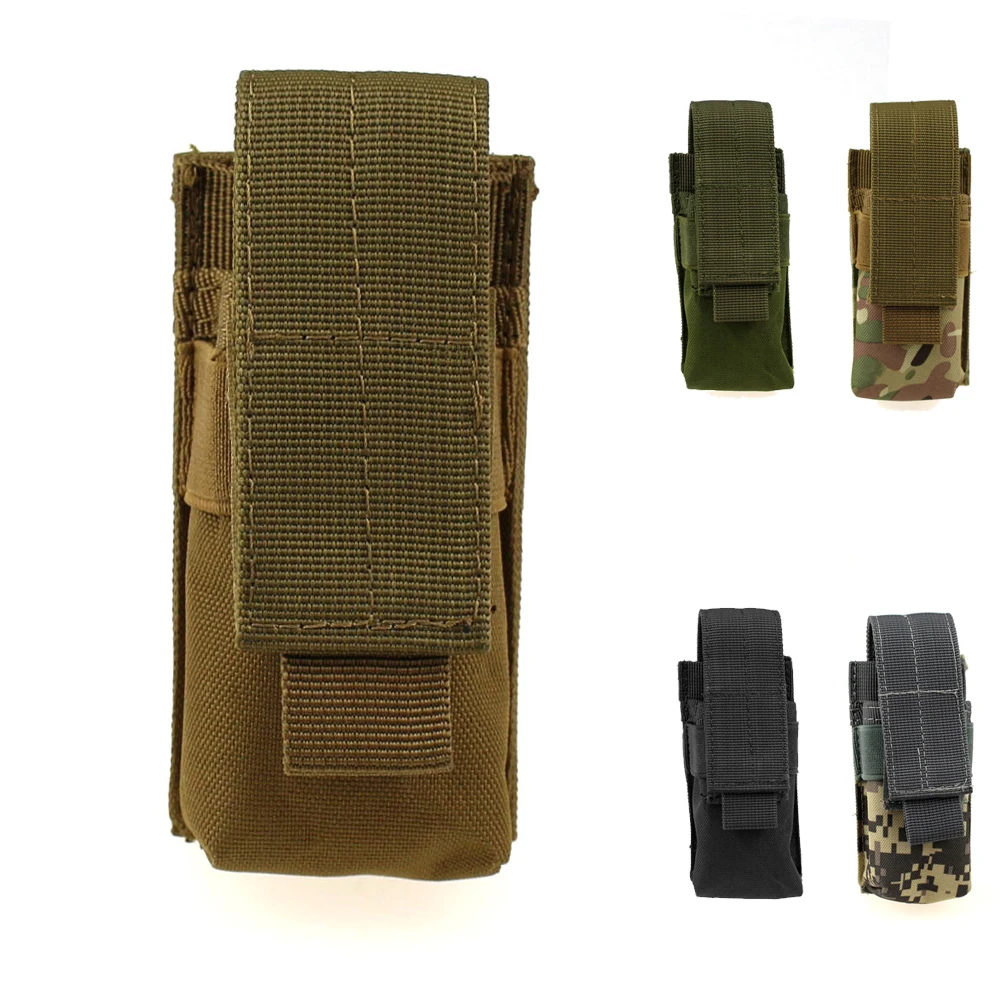 Тактический военный Molle Инструменты Нож OC спрей фонарик Сумка один Пистолет подсумок Открытый Охота кобура Сумка