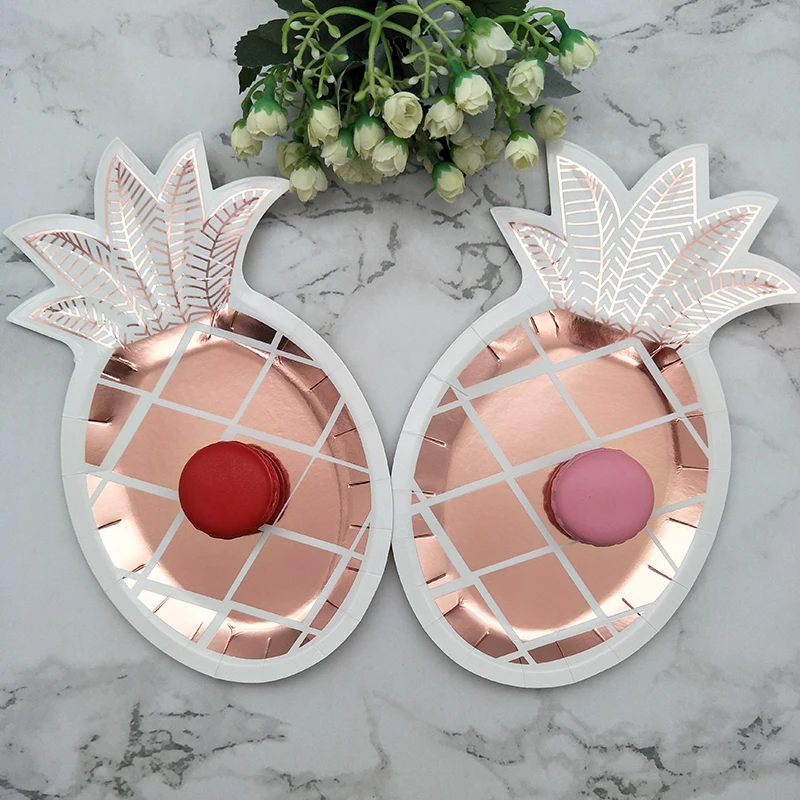 Набор столовой посуды в виде ананаса из розового золота 16 комплектов - купить по