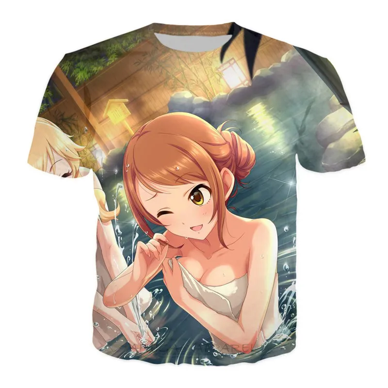 Футболка с аниме мастер идол Милый Забавный топ в стиле хипстер сексуальная