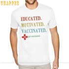 Недорогие Обучающие мотивированные прививки для мужчин, желтые футболки с круглым вырезом