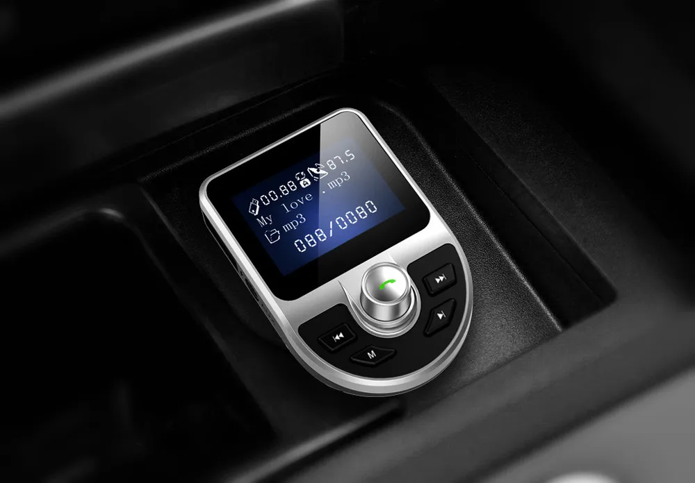 Bluetooth автомобильный комплект громкой связи беспроводной fm передатчик Быстрая