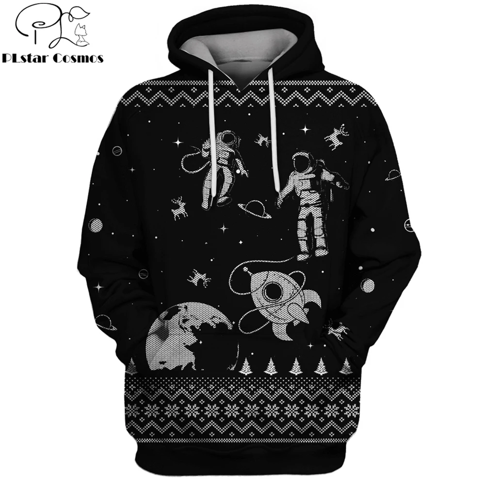 Прямая поставка 2019 модные мужские толстовки с изображением астронавтов в
