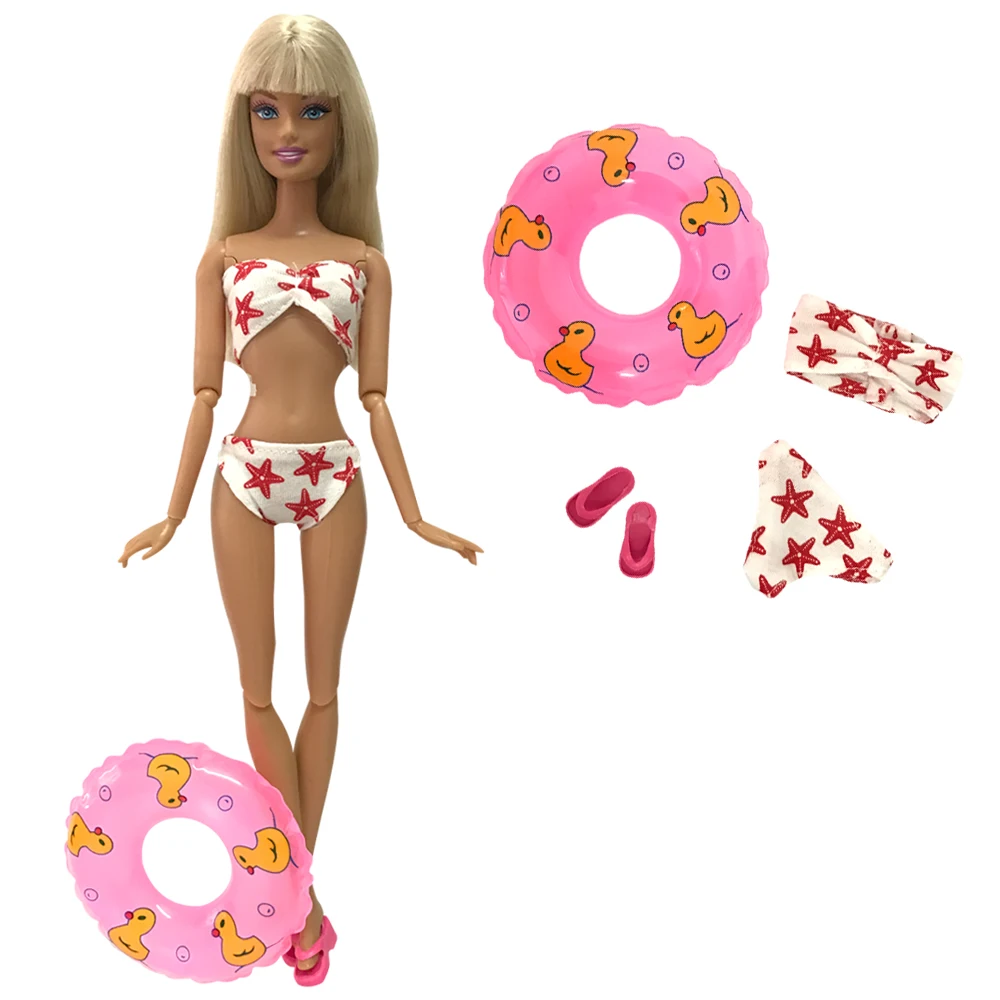 NK купальники для кукол пляжная купальная одежда бикини купальник + тапочки