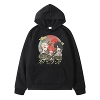 new style hoodie the promised neverland print popular couple comfortable casual clothing unsiex high quality cotton streetwears