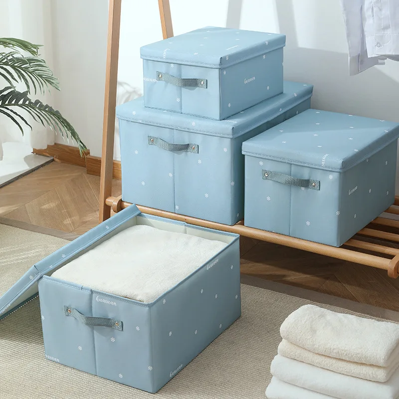 Складная коробка для хранения органайзер одежды с крышками шкаф чехлы контейнер