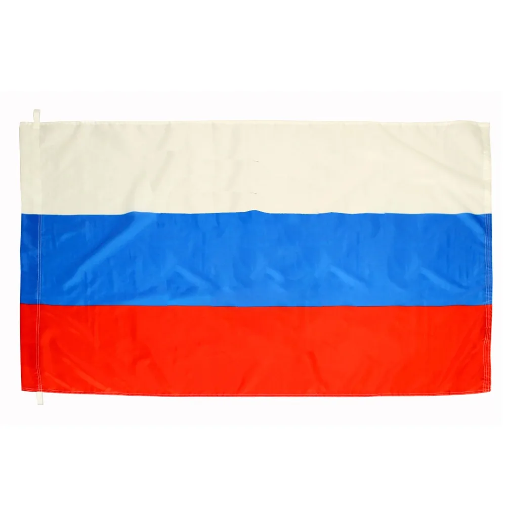 

HUAZI 90x150cm rising forward russian flag with national emble eagle