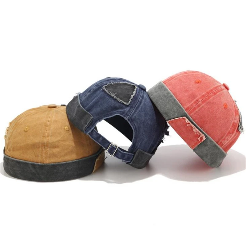 2021 винтажная мужская шапка в стиле хип хоп промытая хлопковая Ретро с черепом