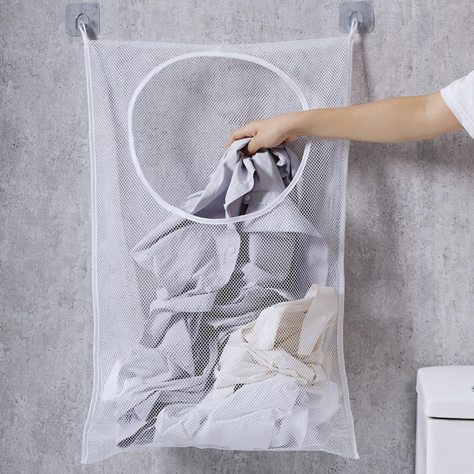 

Door Hanging Laundry Bags For Dirty Clothes Washing Machines Wall Mounted Bathroom Storage Bag Hanging Laundry Hamper New