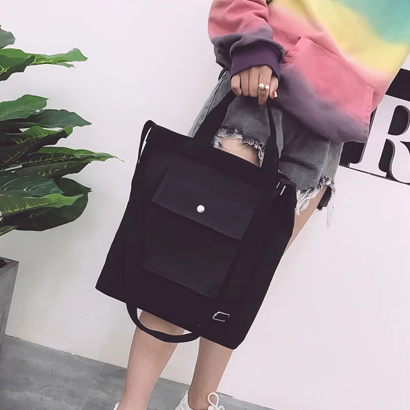 2019 корейская версия досуга простая художественная Холщовая Сумка Женская сумка