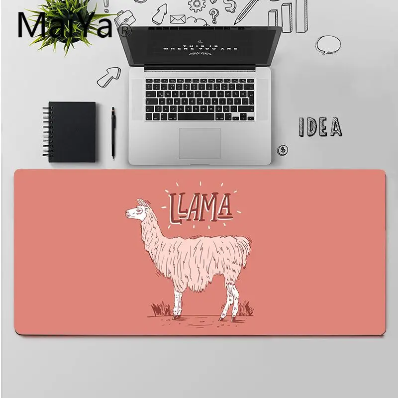 

Maiya Top Quality Lama Llama Alpacas Animal Locking Edge Mouse Pad Game Free Shipping Large Mouse Pad Keyboards Mat