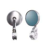 motorcycle rearview mirror blue glass anti glare cnc aluminum mirrors fit 13 1417 18mm handlebars for cafe racer honda yamaha