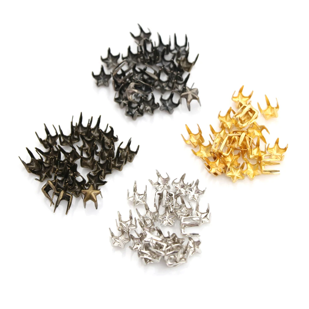

100pcs/lot Diy Buckles Mini Star Shape Buckles5mm Super Mini Pentagram Buckle For Bag Parts Accessories Wholesale