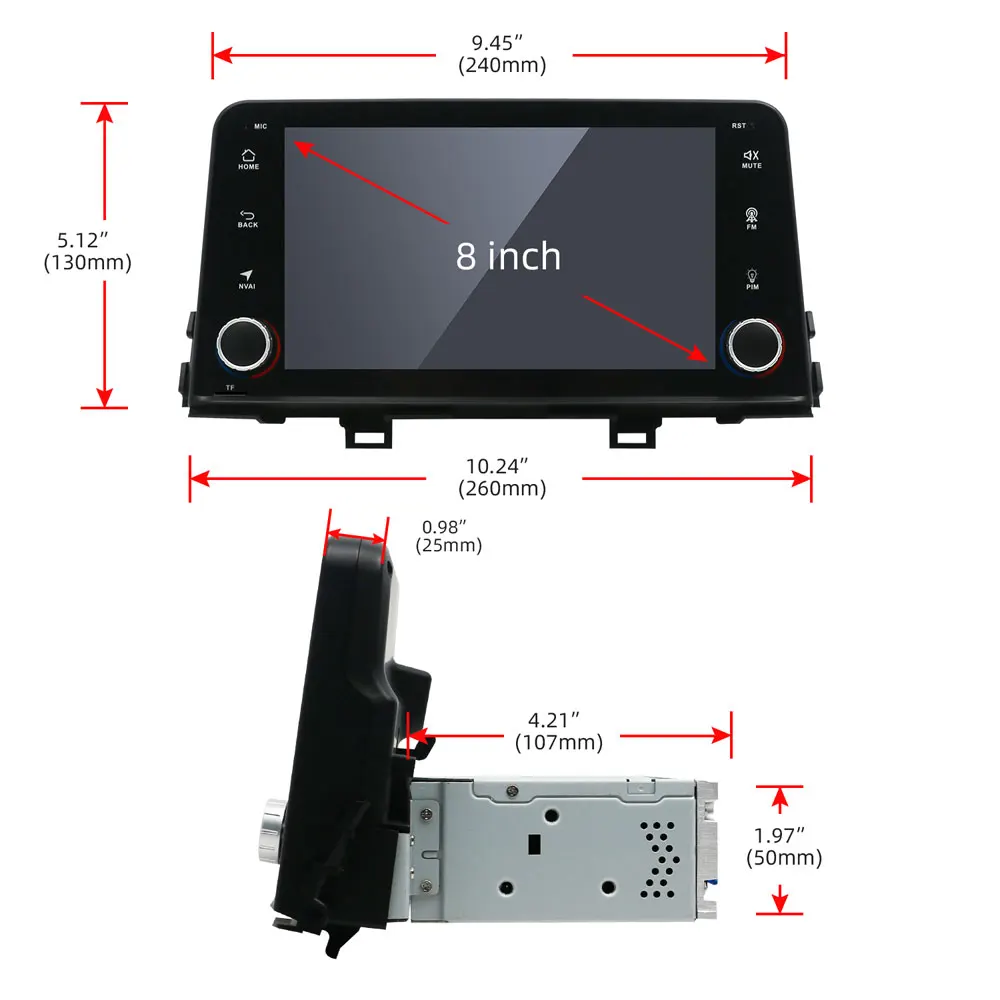 Bosion Android 10 0 Восьмиядерный автомобильный DVD GPS Fit KIA PICANTO MORNING 2017 2018 2019 Автомобильный