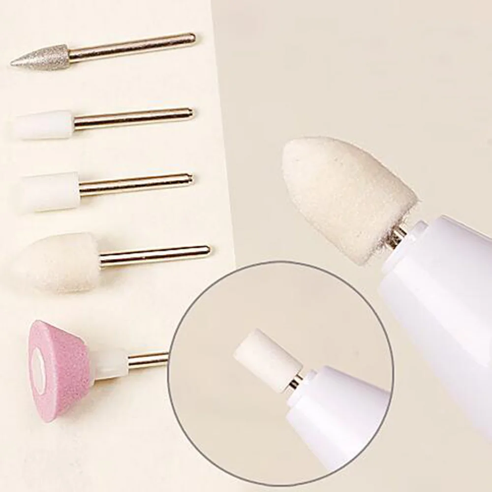 6 шт./компл. набор электрической пилки для ногтей женщин и маникюрный педикюр