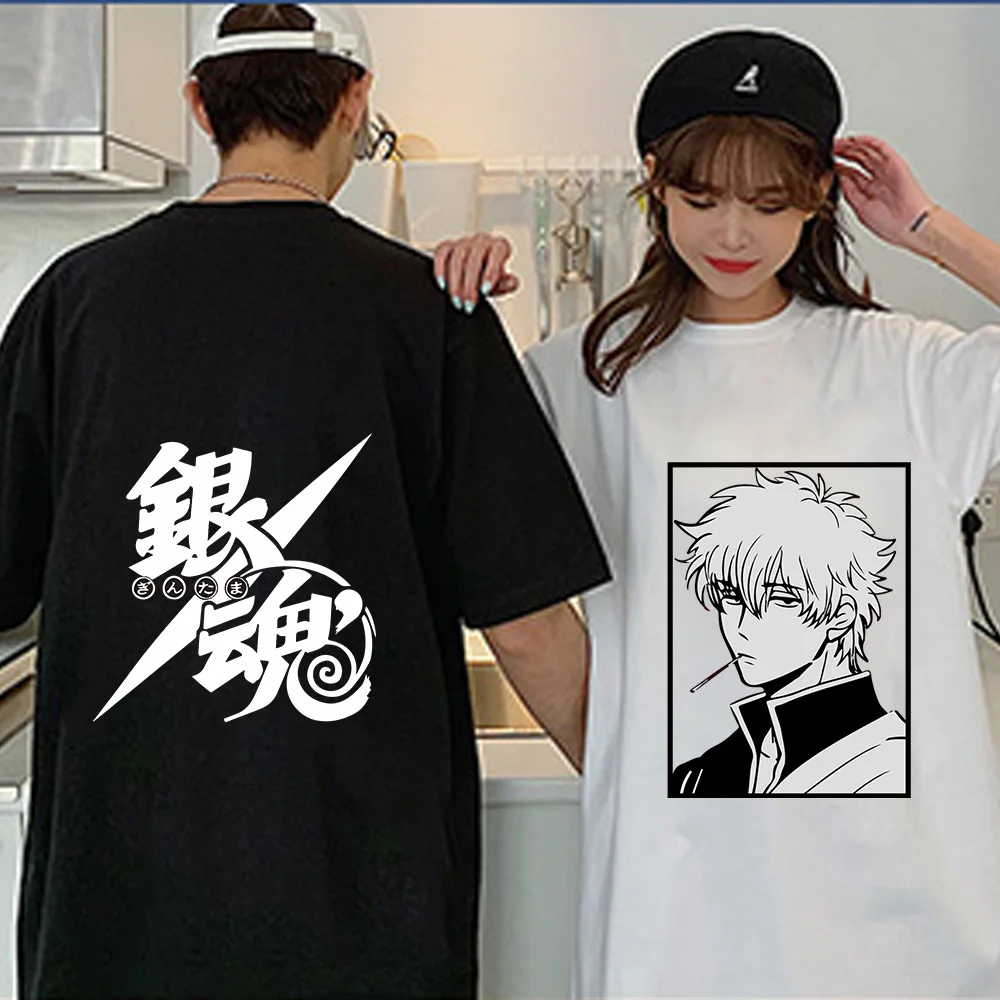 

Женская футболка GINTAMA Sakata Gintoki, кавайная футболка с японским аниме, летний топ