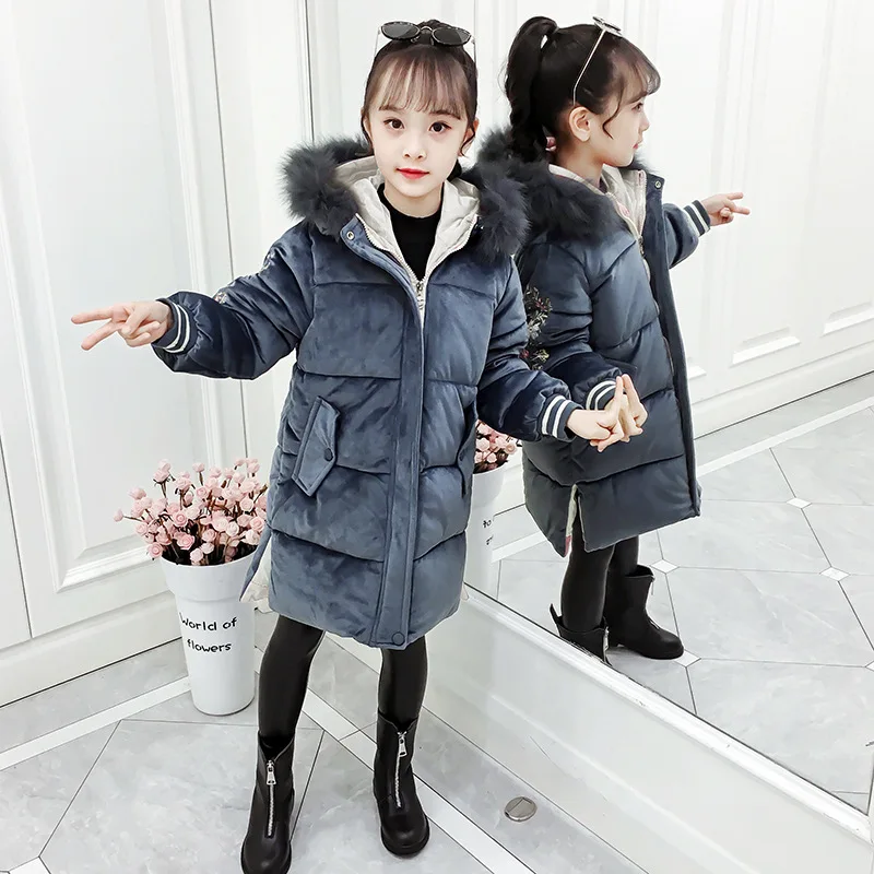 Новинка 2020 зимняя одежда для девочек стеганая хлопковая ткань Женская куртка в