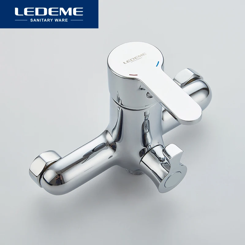 LEDEME Смеситель для ванны с длинным изливом 300 мм. латунь Цвет: хром L2203|faucet bath|faucet wall