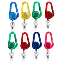 6 color retractable nurse badge reel clip badge holder students doctor id card holder keychain telescopic easy pull buckle
