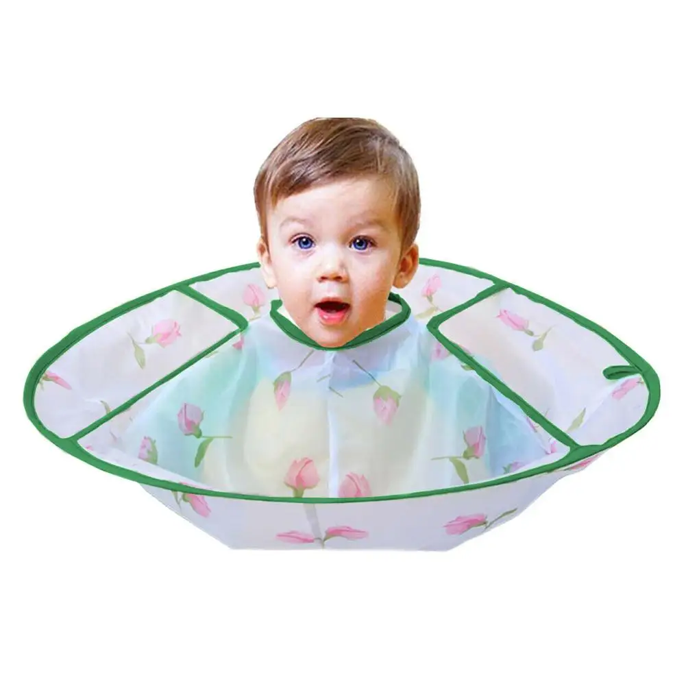 

Kids Floral Animal Print Foldable Salon Apron Waterproof Hair Cutting Cloak Umbrella Cape Home Hairdressing Cape Cover Cloth