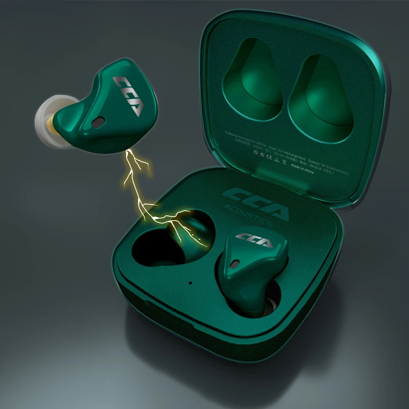 CCA CX10 5.0 Bluetooth  Earphones TWS Fingerprint Touch Headset HiFI Stereo In-ear Earbuds Wireless Headphones for sport