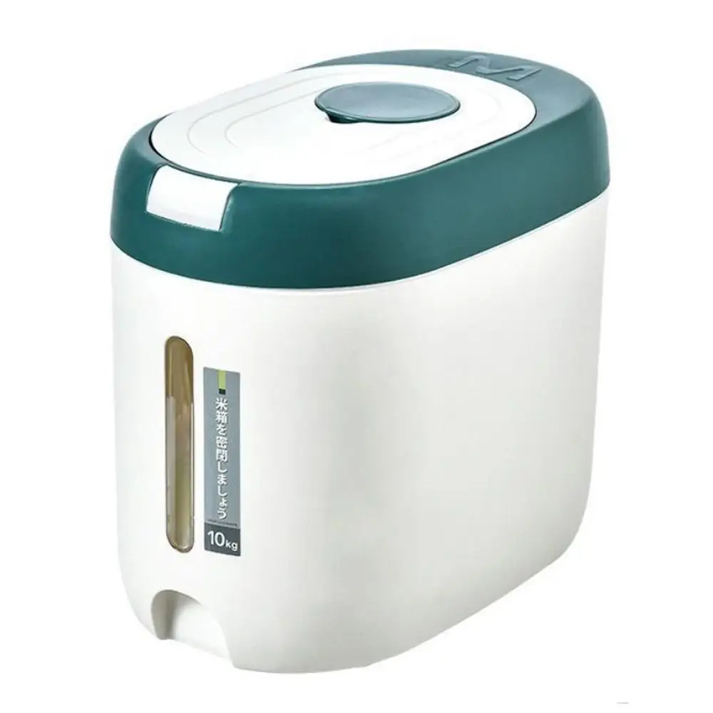 

Контейнер для хранения риса, дозатор зерновых хлопьев, откидная крышка, органайзер для продуктов, контейнер, Кухонное хранилище, герметично...