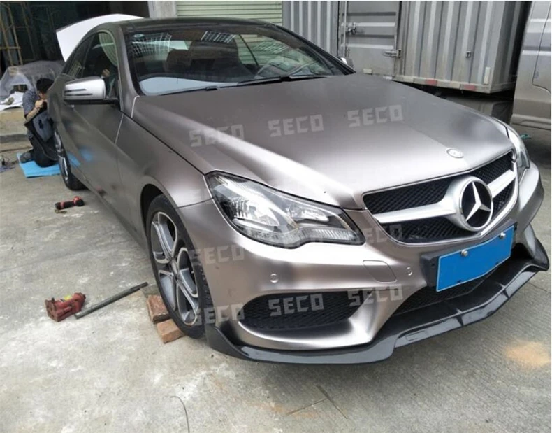 Передний спойлер из углеродного волокна для Mercedes Benz W207 E Class Coupe E260 E300 E320 E63 2014 2015 2016