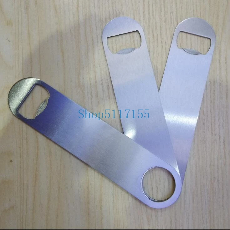 

100pcs/lot Fast shipping 18x4cm size Large Flat Stainless Steel Speed BEER Bottle Opener Remover Bar Blade