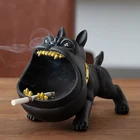 Пепельница мультяшная с собакой, креативная индивидуальная трендовая ветрозащитная пепельница, Большая керамическая для гостиной, офиса