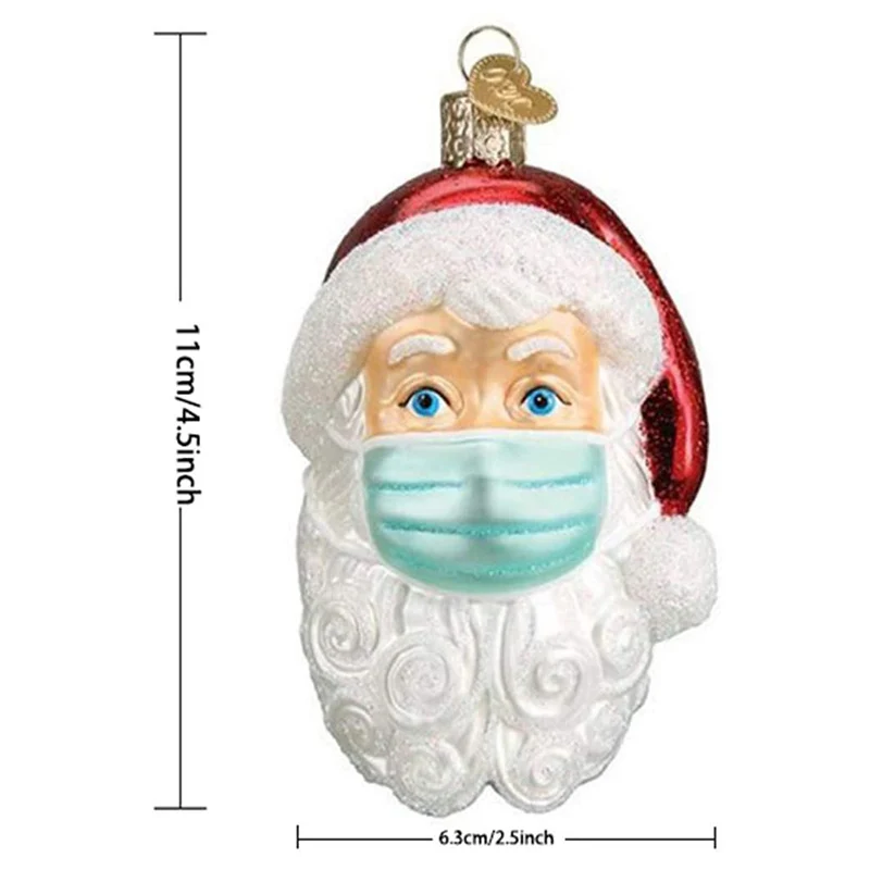 

Newly Santa In 2020 Ornament Christmas Tree Decoration Pendant Santa Claus with Face Cover Home Decor for Family