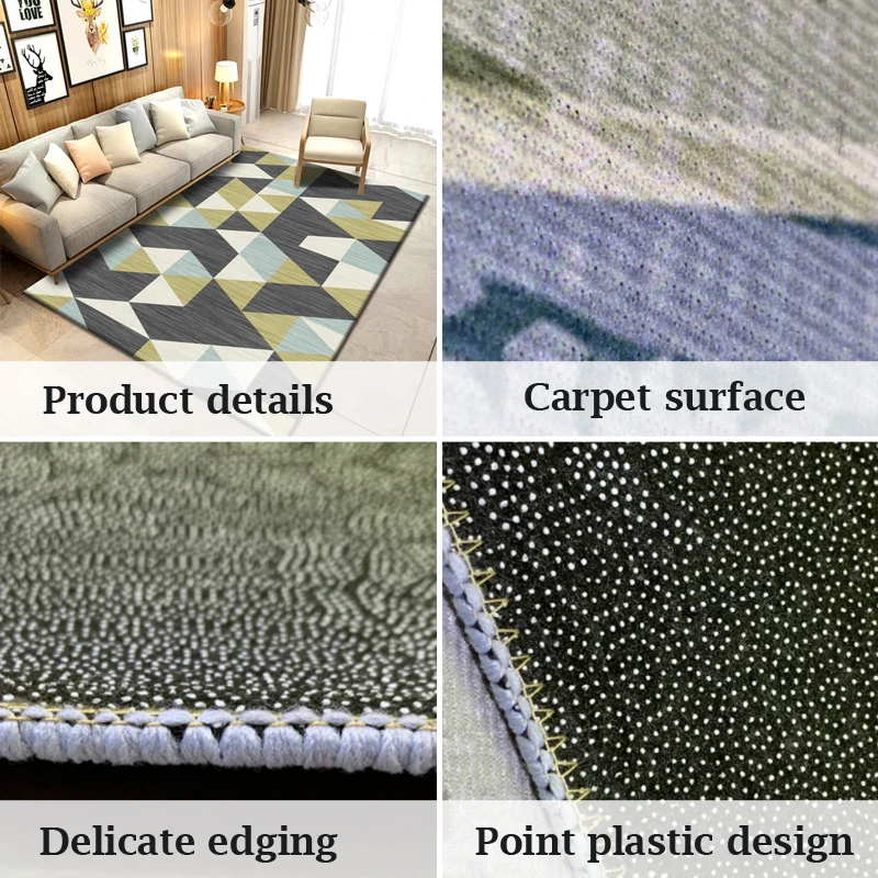 living room carpet non slip bedroom large area rug modern printing floor carpet for parlor mat lounge rug buy carpet get sticker free global shipping