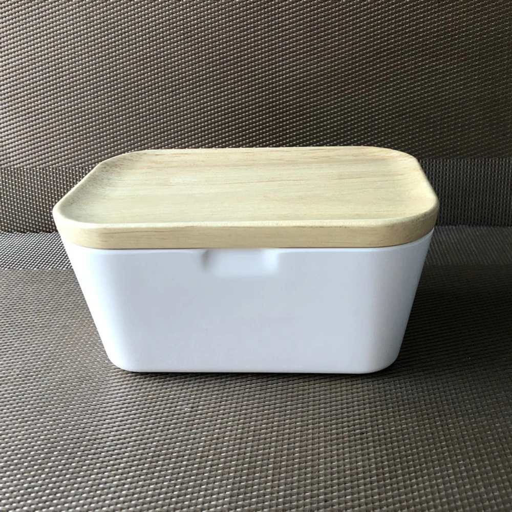 

Resistant Kitchen Butter Storage Dish for Countertop Refrigerator Butter Dish Lid Porcelain Keeper Covered Butter Container Heat