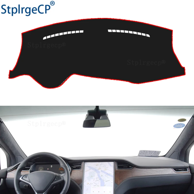 

for Tesla model X P90D 75D 90D 100D dashboard mat Protective pad Shade Cushion Pad interior sticker accessories